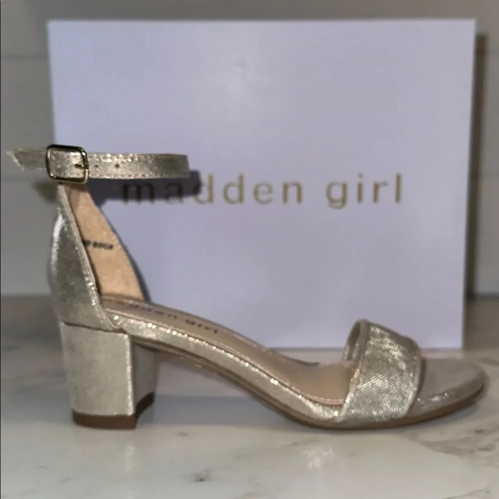 Madden Girl MMARISA Gold Mesh Heels NEW Size 13 Easter Church Wedding